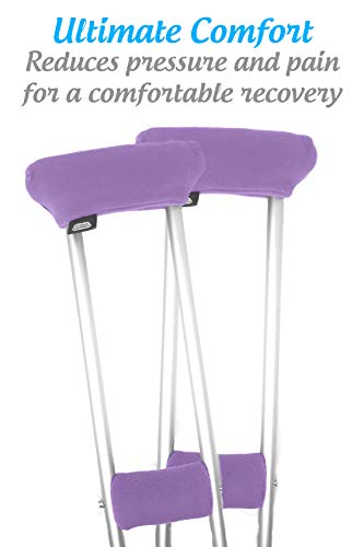 Deal: Crutch Comfort"Get Well Soon" Deluxe Crutch Accessory Gift Bundle (Playful Purple)
