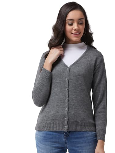 Image of Pivl Womens Winter Season V Neck Full Sleeves Sweater /Cardigan
