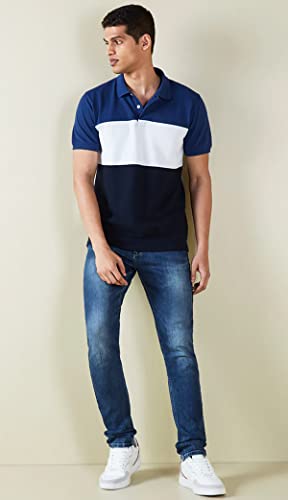 LEOTUDE Regular Fit Half Sleeve Men's Polo T-Shirt | Blue Color