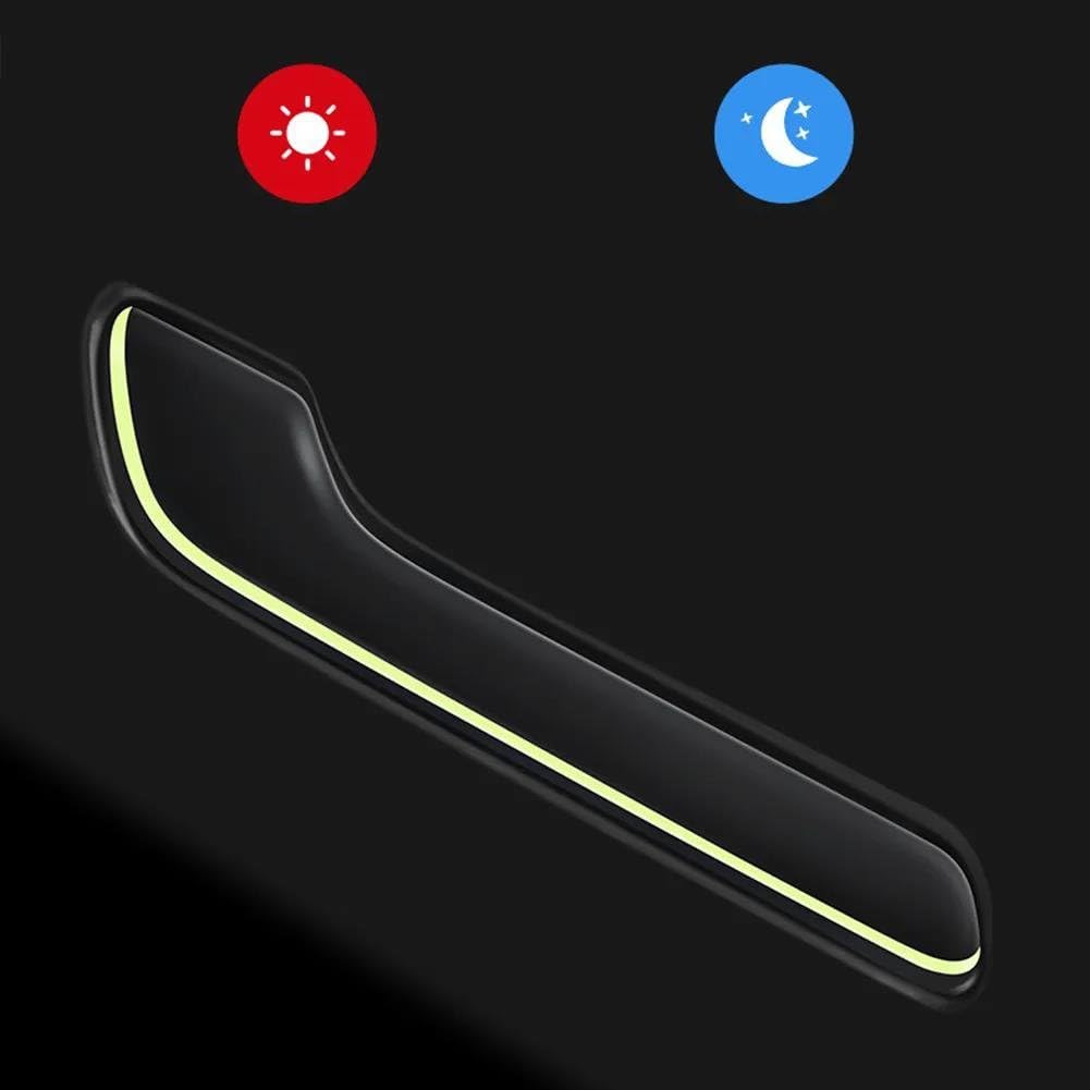 Accessoires Autodeurgreep Cover Protector Sticker Voor Tesla Voor Model 3 Y 2017-2022 (Kleur : Glanzende koolstofvezel