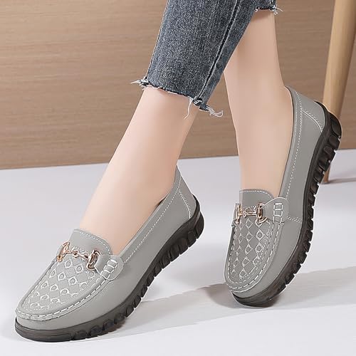 Image of Women's Business Loafers Comfortable & Lightweight Penny Shoes PU Leather Slip On Walking Shoes