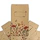 COLOFALLA 50 Stück Samentütchen Mini Geschenktüten Klein Papiertüten zum Befüllen und Beschriften Kraftpapier (50)