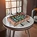 Tabletop Foosball Table- Portable Mini Table Football/Soccer Game Set with Two Balls and Score Keeper for Adults and Kids by Hey! Play!, Tan/Green