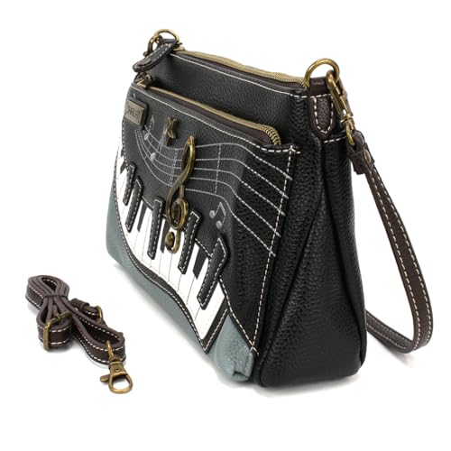 Image of CHALA RFID Protected Vegan Leather Deluxe Crossbody Bag with Adjustable Straps