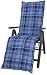 Produktbild Kettler Polen 2394 Auflage Relaxliege Milano blau-grau kariert 170x49x6 cm KETTtex