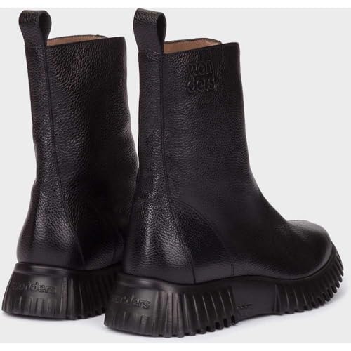 Wonders Para Mujer. A-4403 Botines Flexfly 03 Negro (41), Plano, Cremallera, Casual - 3