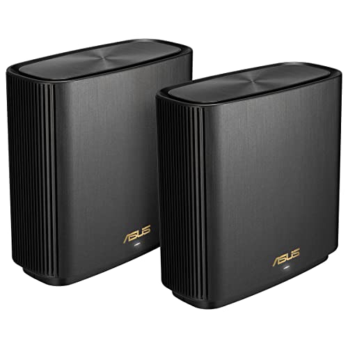 ASUS ZenWiFi XT9 AX7800 2er Set Schwarz kombinierbarer Router (Tethering als 4G und 5G...