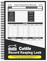Cattle Record Keeping Book: Keeping Cow Calf Log Book, Cattle Breeding, Calving, and Livestock Record, Cow Income & Expense Ledger Immunizations - 8.5" x 11" 100+ Pages 1967655170 Book Cover