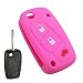TGBVCustodia portachiavi en Silicone a 3 pulsanti par Fiat Panda Idea Stilo Punto Ducato Bravo 500 Doblo Grande