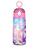 SJ GANG STYLE JAM GANG Borraccia termica, Multicolore, 500 ml, Acciaio Inox, Bpa free, Tenuta stagna, Mantenimento temperatura caldo 12h reddo 24h, Riutilizzabile, Bambina, Ragazza, Scuola, Sport