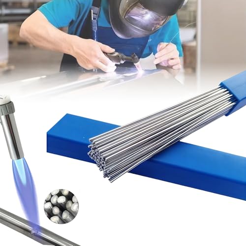 45pcs Aluminum Brazing Rods, Aluminum Welding Rods, 1/16''?1.6mm?x 13'' Low Temperature Easy Melt soldadura de aluminio, All-position welding sticks, No flux required