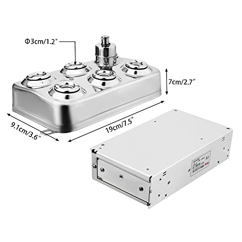 Skytou Mist Maker Fogger, 6 Head Ultrasonic Fog Machine 304 Stainless Steel With Transformer For Greenhouse Garden Lawn And Pond thumb #6