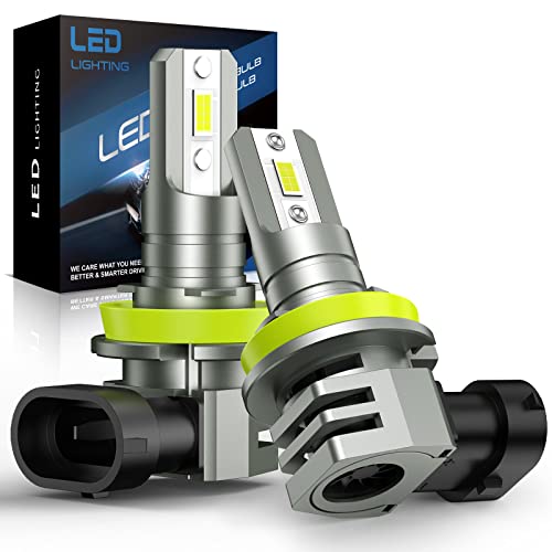 SHINYY H11 H8 H9 LED Headlight Bulbs 22000LM, [2024 Improved] 6500K White 12V LED H11 Headlight Bulb H11 Fog Light with Cooling Fan H11 Car High Beam Low Beam, Replaces Halogen & Xenon Lamps, 2PCS