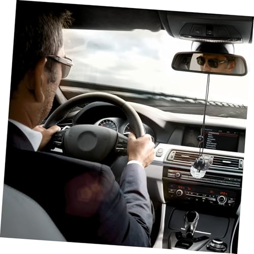 Colgante de bola espejada Gatuida con forma de sombrero de vaquero, accesorio para espejo de auto, llavero o colgante para teléfono, decoración para fiestas y discotecas miniatura 5