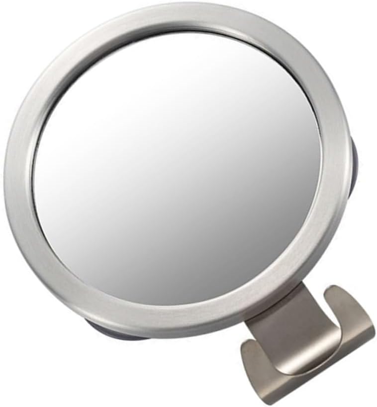 Anti-Fog Shower Mirror Round Bathroom Mirror No Punch Installation Fogless Design for Shaving and Grooming Style