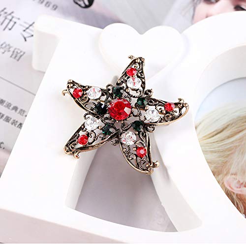 Qinlee, spilla vintage natalizia a forma di