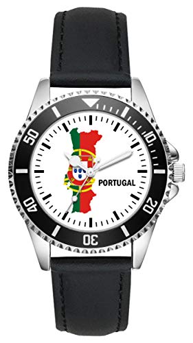 KIESENBERG Montre Homme Cadeau pour Portugal Fan Quartz Analogique Montre-Bracelet L-1109