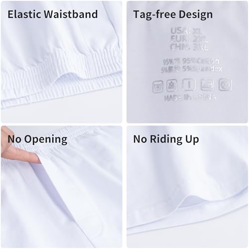 Men's Boxers Underwear, Moisture-wicking Cotton Boxers, Tagless Design with ComfortFlex Waistband, 6-Pack3