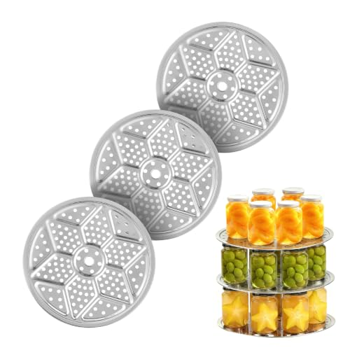 KCKHFA 3 Pack Pressure Canner Racks 11-inch Canning Supplies Stainless Steel Premium Steamer Rack for Water Bath Canner - Compatible with Presto All-American and More