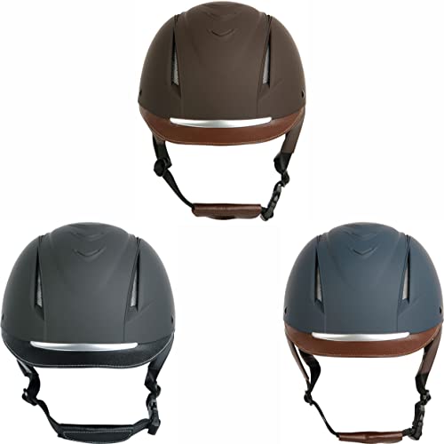 Casco Challenge Harry's Horse gris talla S/M para equitación 3