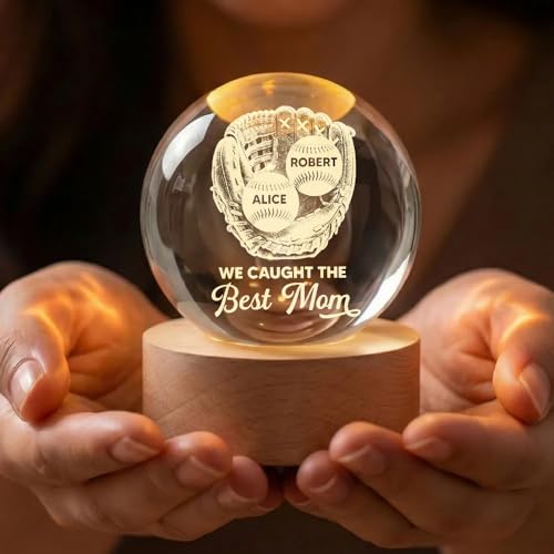 Lámpara de Mesa de Noche con Bola de Cristal LED Personalizada miniatura 3