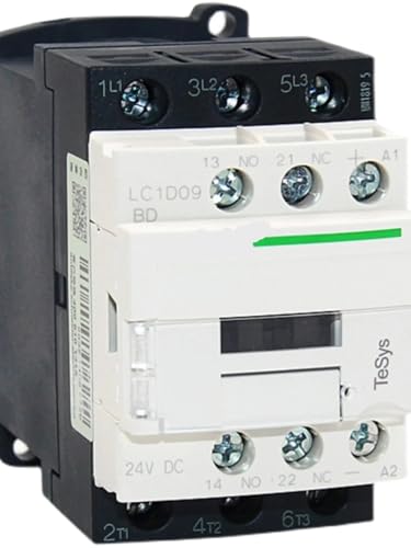 Contacteur tripolaire Noir CA LC1D18A 24V pour commande moteur