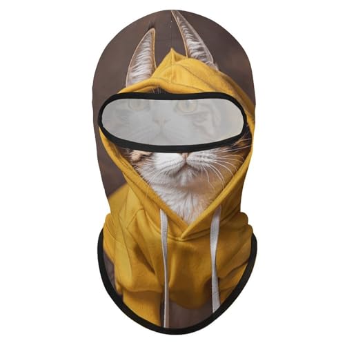 Balaclava para hombre y mujer, máscara completa para esquí, ciclismo y motociclismo, color amarillo miniatura 7