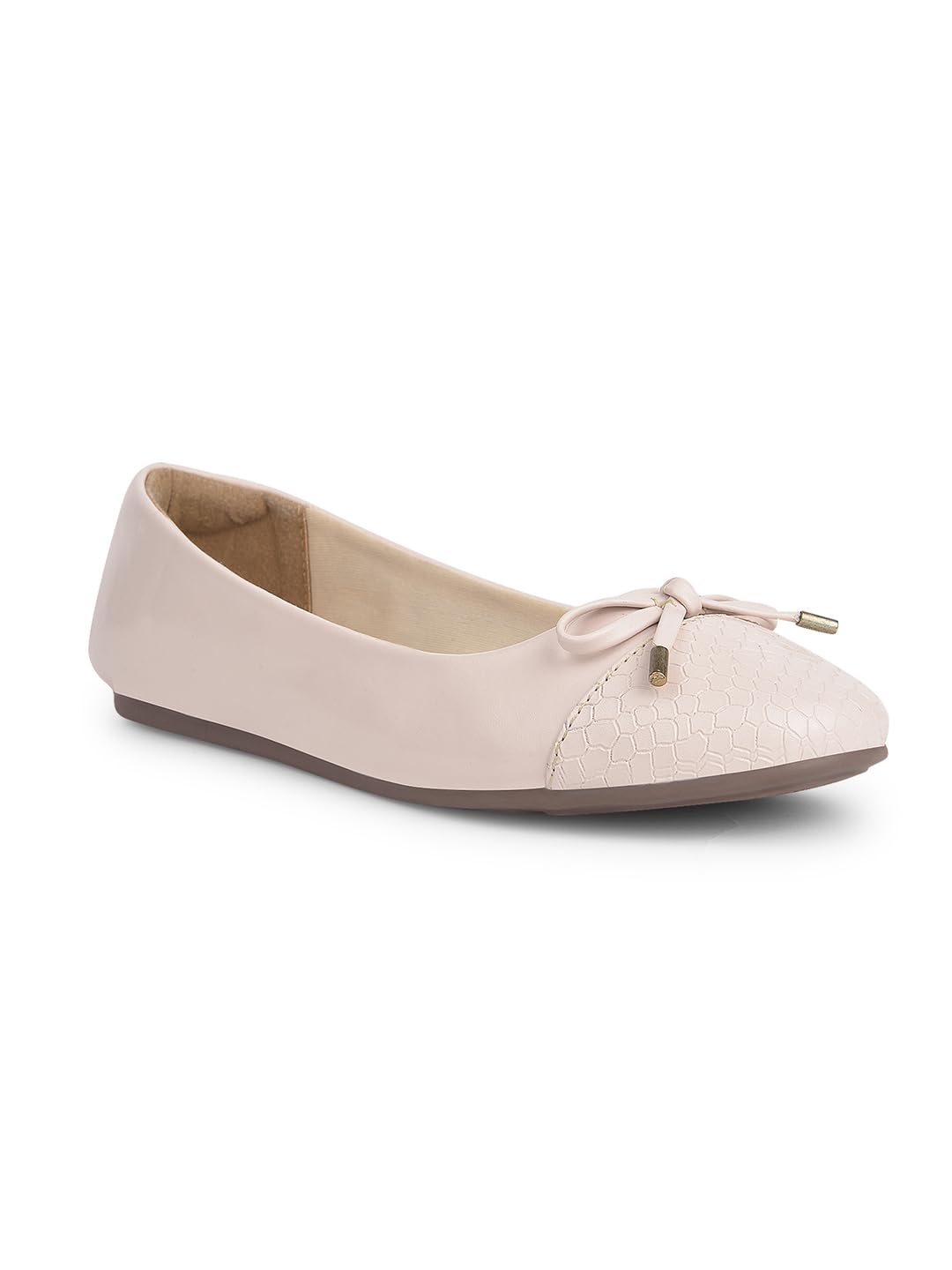 bata Women's Flat Ballerina - Off White (3 UK)-picture-41