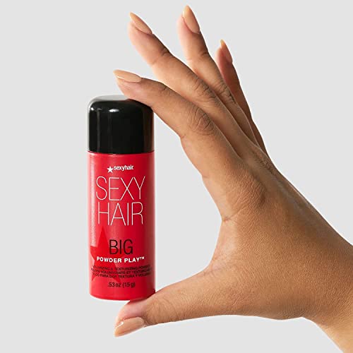 Sexyhair Big Powder Play Volumizing & Texturizing Powder, 0.53 Oz | Colorless On Hair | Fragrance Free | Instant Lift #TOP2