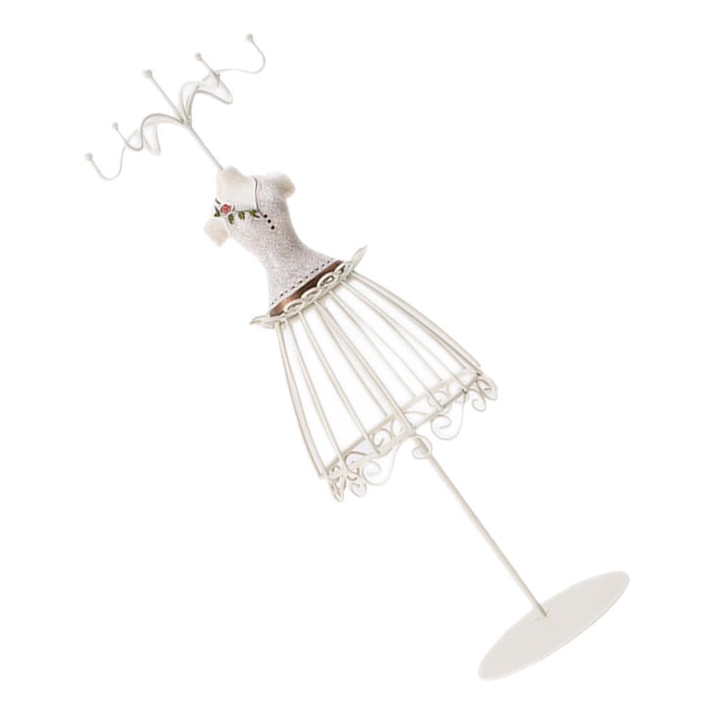 AUYXSSZ Height 32cm Jewelry Display Stand Rack Stylish Resin Steel Mannequin Dress Organizer Organizing Jewelry Resin Steel Display Rack Bracelet Hanger, Coffee