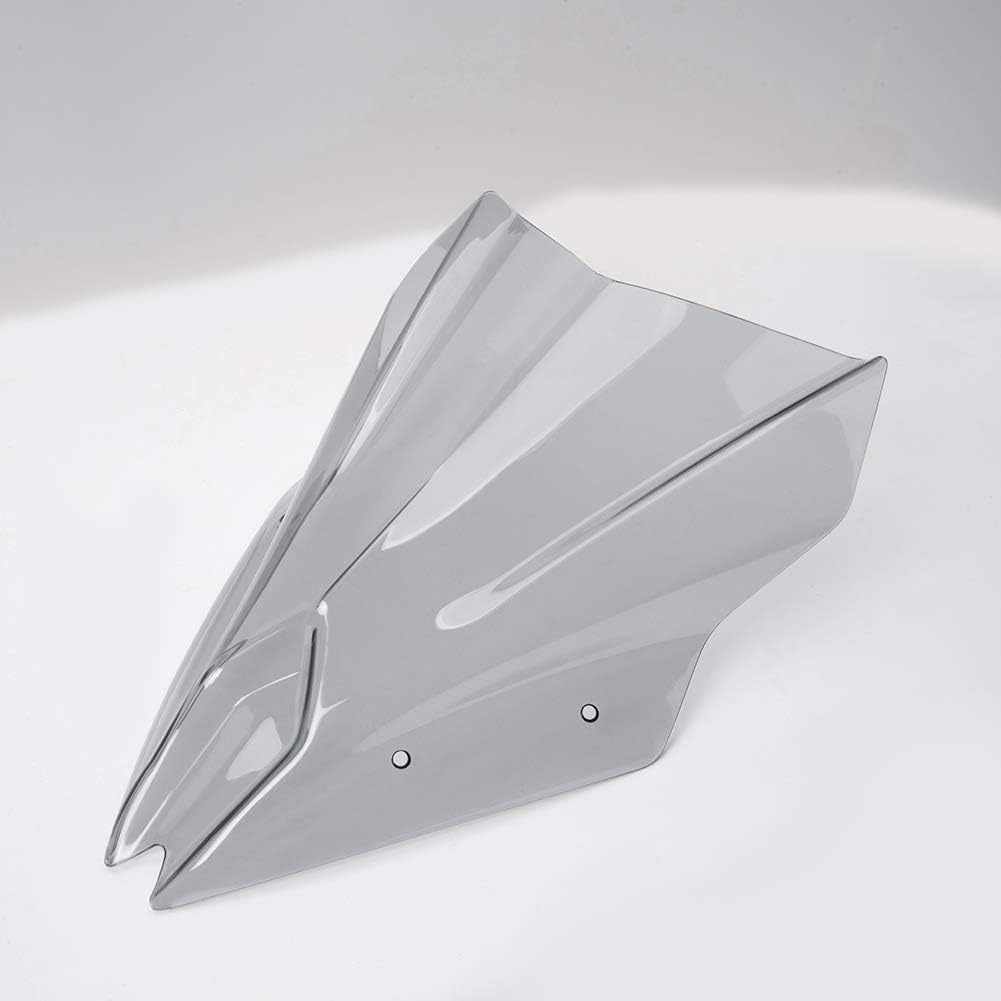 for Kaw&a&sa&ki Ninja650 EX650 ER6F 2017-2019 Wind Shild Screen Protector ninja650 Motorcycle High Windshield Windscreen Front Flyscreen er6f ex650 Parts (Lightsmoke)