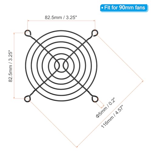 PATIKIL 90mm Fan Finger Grill - Image 2