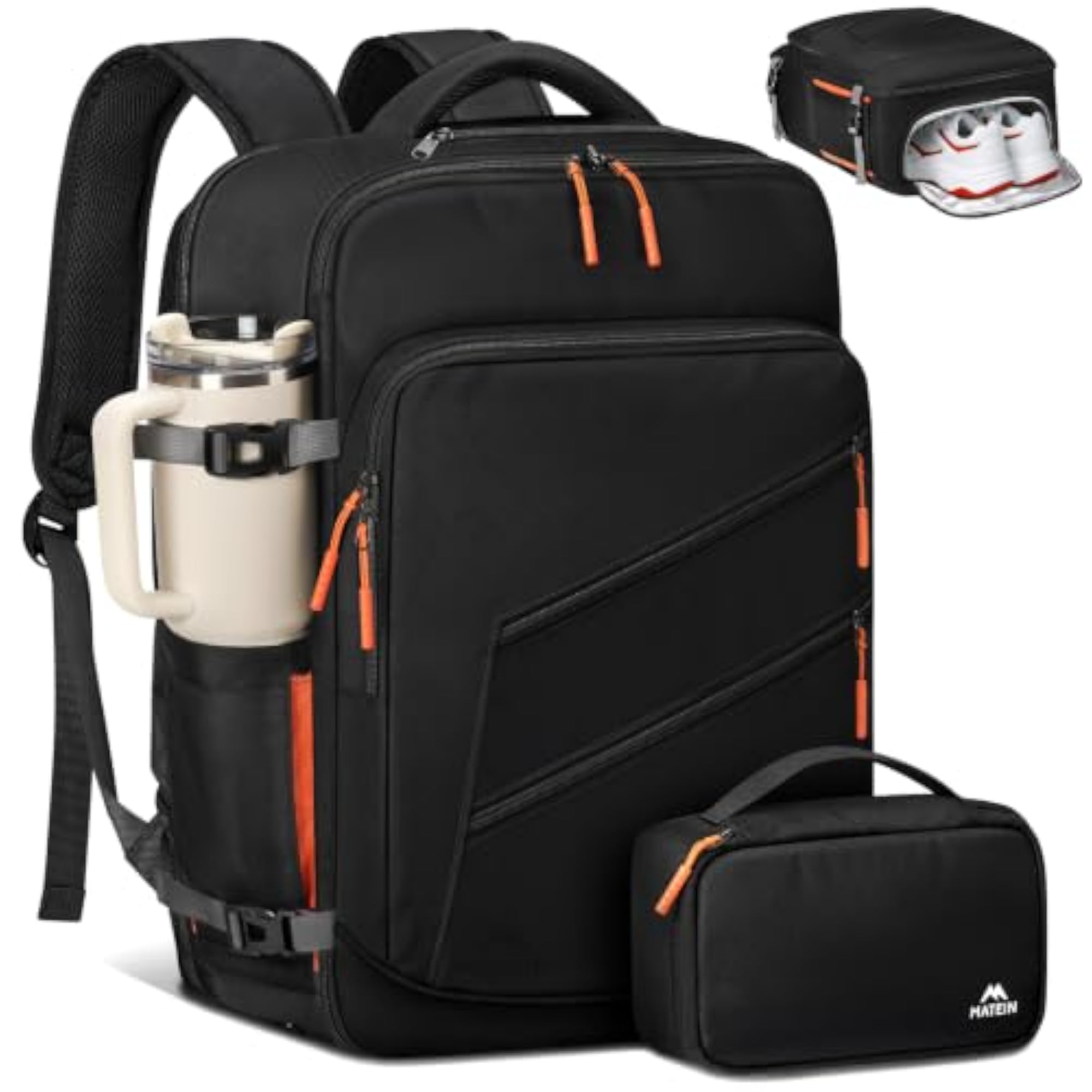 Travel Backpack, Black, 17.3 inch, Versatile Design