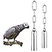 tingz Juguetes de Campana de Acero Inoxidable para Loros 2 Piezas,Sonido Dulce para Loro pájaro Guacamayo Grises africanos cacatúa Periquito cacatúas,Campana de Ardilla