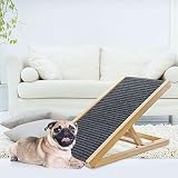 ExiBryony Pet Ramp Middle Size-Portable Folding Nonslip Wooden Ramp for Dogs & Cats 27”Long and Heig