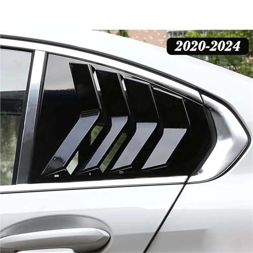 Pasuje do Bmw serii 3 G20 320i 325i 2020-2024 tylna boczna osłona żaluzji samochodu okno Vent żaluzje naklejka przeciwsłoneczna migawki Zasłony Osłonowe(Carbon Look)