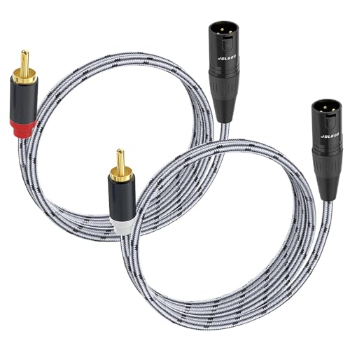 Câble RCA vers XLR en cuivre OFC tressé pour une transmission audio haute fidélité