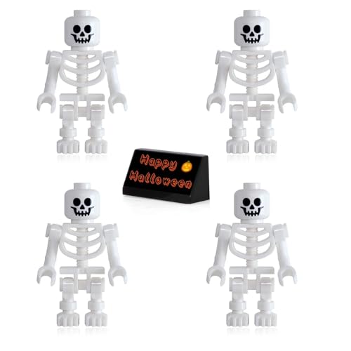 LEGO Pirates of The Caribbean Minifigure - Skeletons (4 Pack) with Free Side Display