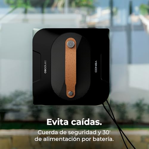 Cecotec Robot Limpiacristales Conga Windroid 1390 Double Spray Connected, 3 en 1; Pulveriza, Limpia y Seca, Doble Spray, App y Mando, 8 Modos, Radio de acción 7,5m, Cuerda de Seguridad, Kit Limpieza - imagen 8