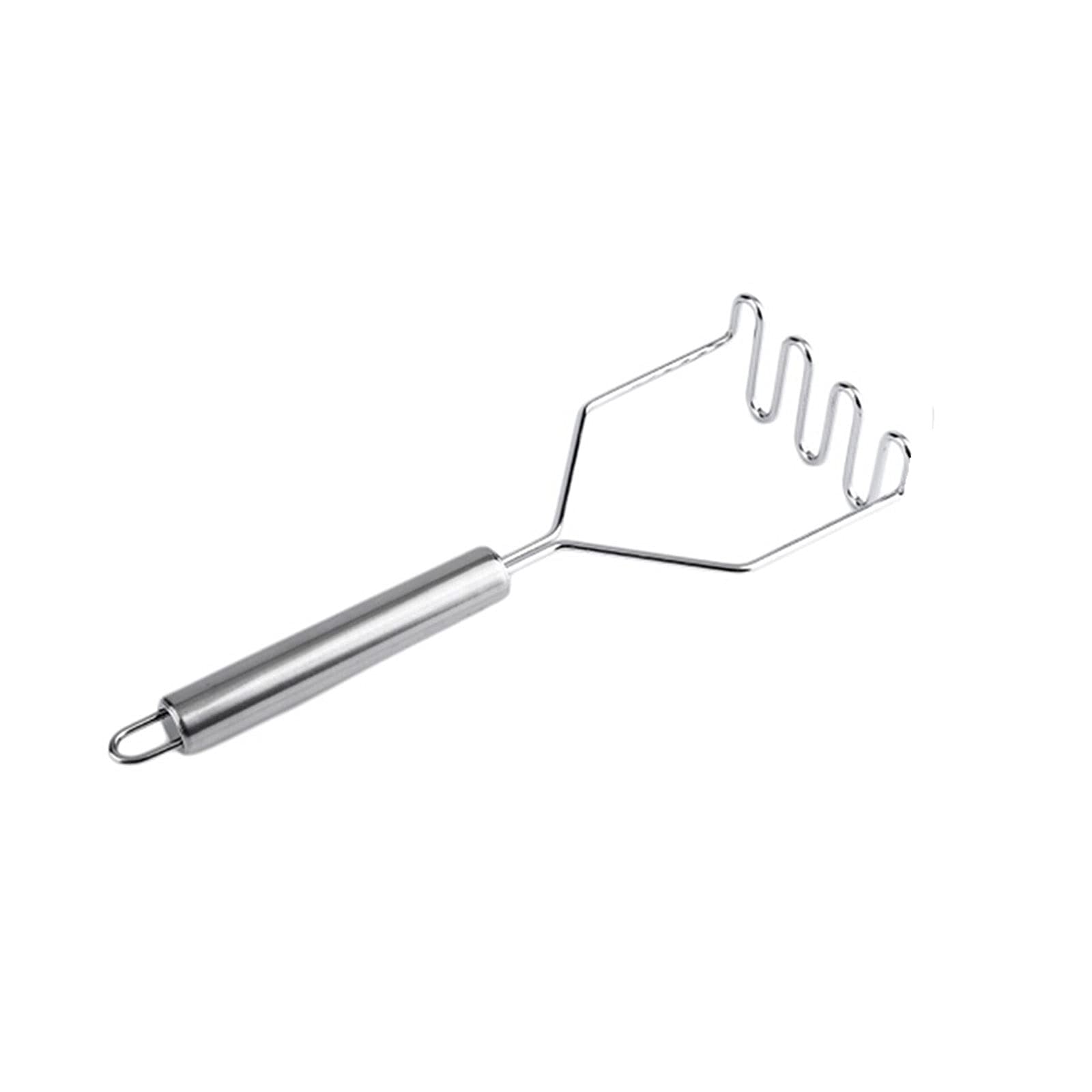 Stampfer, 1 Stück, Edelstahl, Küchenhelfer, Kartoffelstampfer, Presse, Kochwerkzeug, Kartoffelpüree, Wellendruckpresse, Küchenzubehör, Stampfer