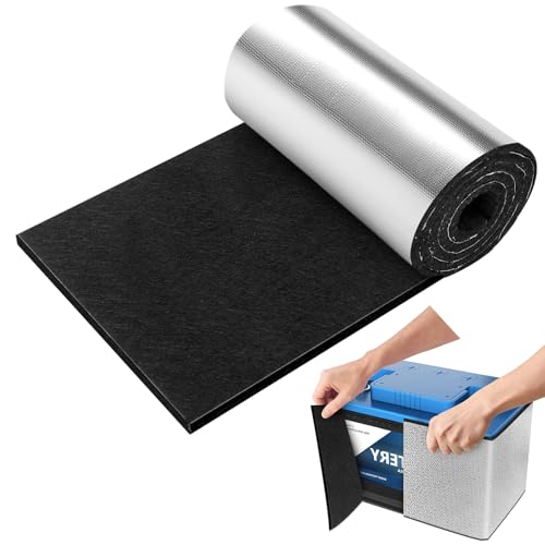 EcoBrisa 40x7 Battery Insulation Kit Universal Car Battery Insulation Blanket Anti-Conductive Truck Battery Thermal Heat Shield Cover for Cold Weather Battery Protection (Thickness 5mm 1PCS)
