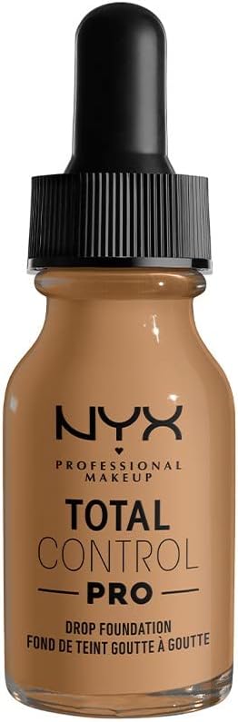 NYX PROFESSIONAL MAKEUP Total Control Pro Drop Foundation, Skin-True Buildable Coverage - Golden