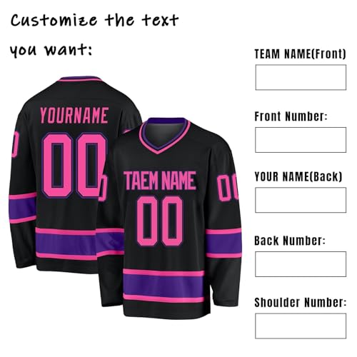 Personaliza tus propias camisetas de béisbol impresas con tu número de nombre, uniformes de hockey personalizados para hombres, mujeres, niños y jóvenes, Hockey-10, Altoa única