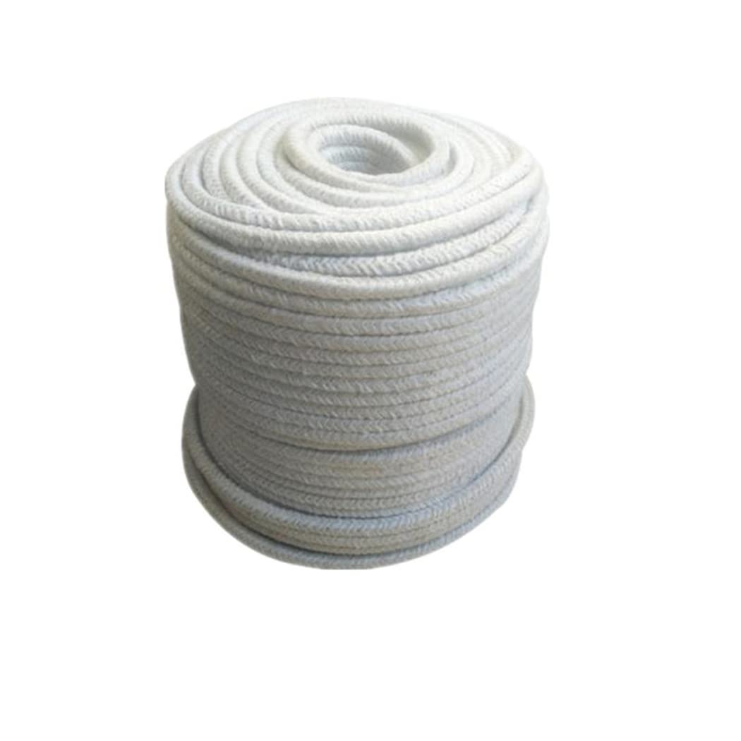 Ceramic Fiber Rope Gasket, 3m Ceramic Fiber Packing Rope 12-25mm Dia High Temp Gasket for Boiler Furnace Oven Kiln(Diameter 14mm)