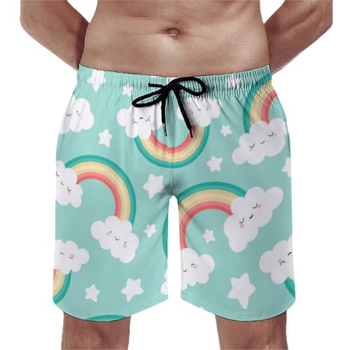 Maillot de bain séchage rapide homme arc-en-ciel style farniente
