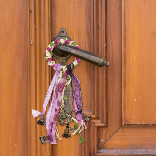FREEBLOSS 4 Set Witch Bells DIY Kit for Door Knob Witch Bell Witchcraft Kit Witchy Decor Positive Hanging Wiccan Wind Chimes Witchcraft Supplies Witches Protection Bells for Adults Beginners - Image 4