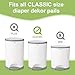 USBOO Refills Compatible with Dekor Classic Diaper Pail | 8 Pack | Disposable Diaper Pail Refill | Extra Thickness | Quick & Easy to Replace | Cherry Blossom Scented | Holds up to 4000 Diapers