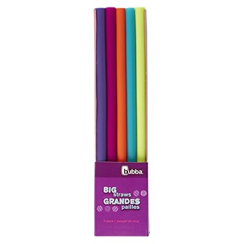 Bubba Big Straw 5 Pack of Reusable Straws (Assorted Bold Colors) Cover