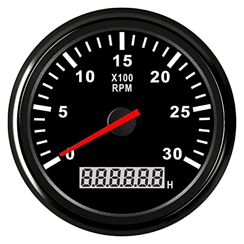 Tacómetro 0-3000 RPM para panel marino y vehículos en travesías nocturnas