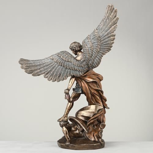 Estatua religiosa de San Miguel Arcángel 14.12 pulg miniatura 4